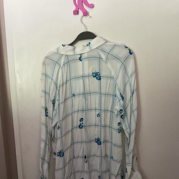 Free people button up blouse NEW - Picture 2 of 2